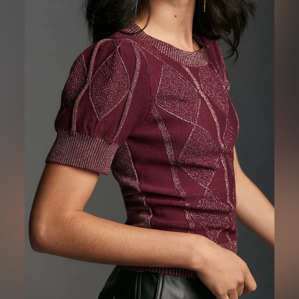 Kachel Lurex Sweater Tee - Picture 2 of 6